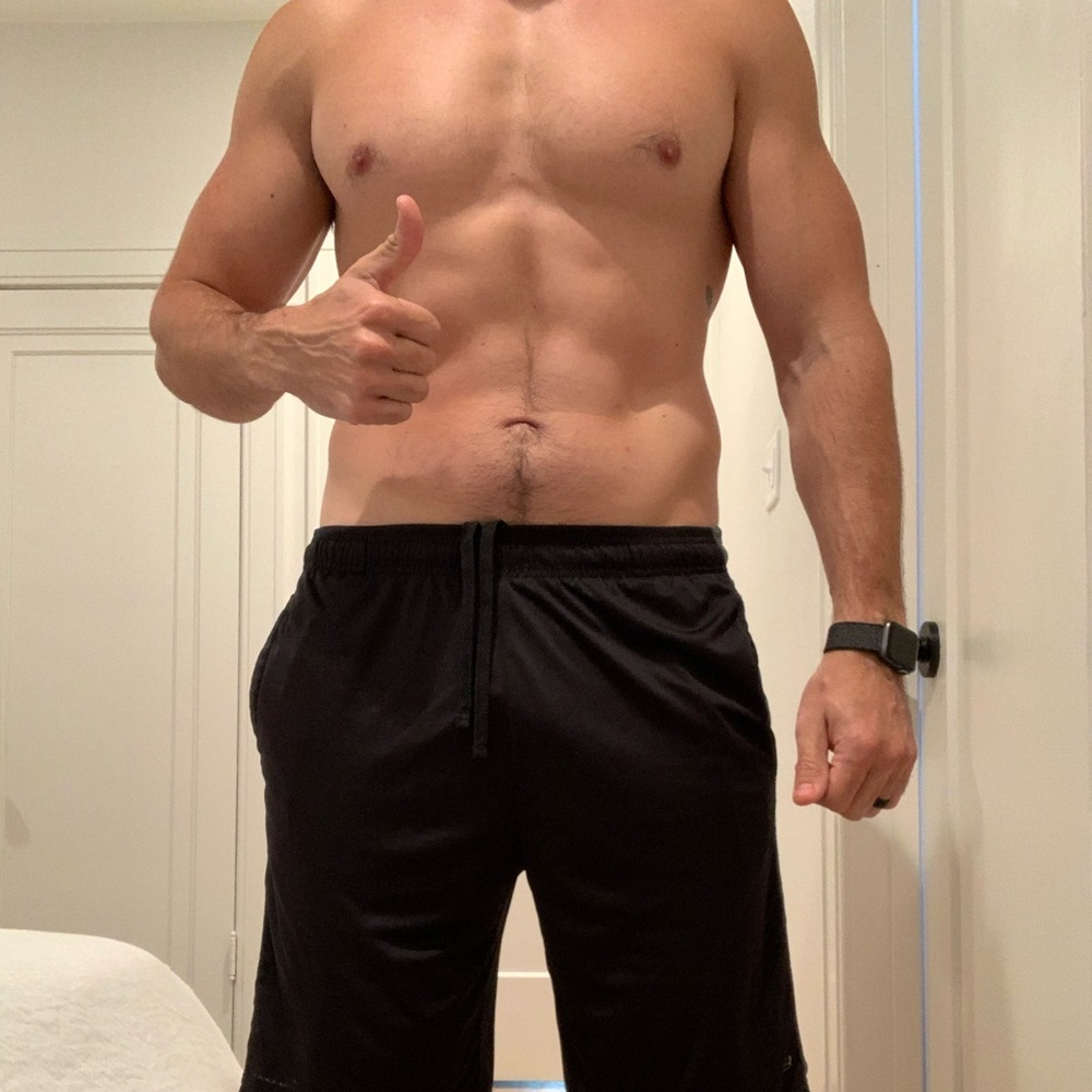 Light athletic shorts